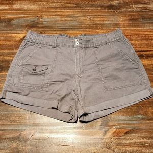 Gray High Waisted 5 pocket Stretchy, Time and Tru Shorts